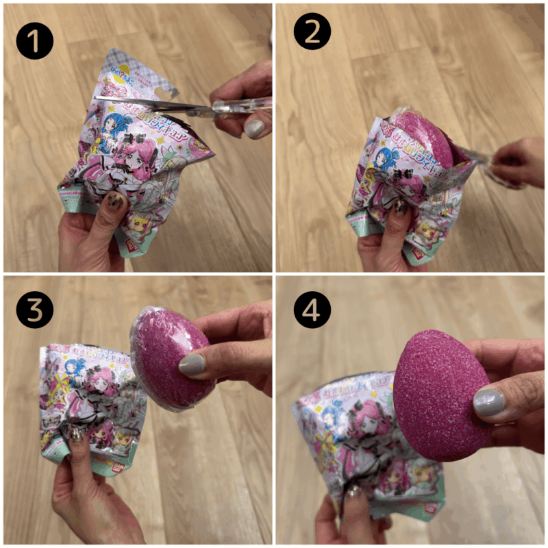 プリキュアのバスボールを開封していきますA